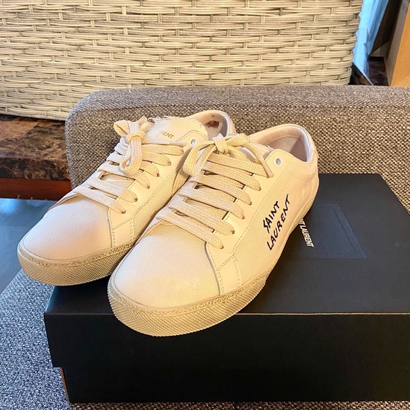 Preowned authentic Saint Laurent Sneakers 37.5W - Picture 12 of 16